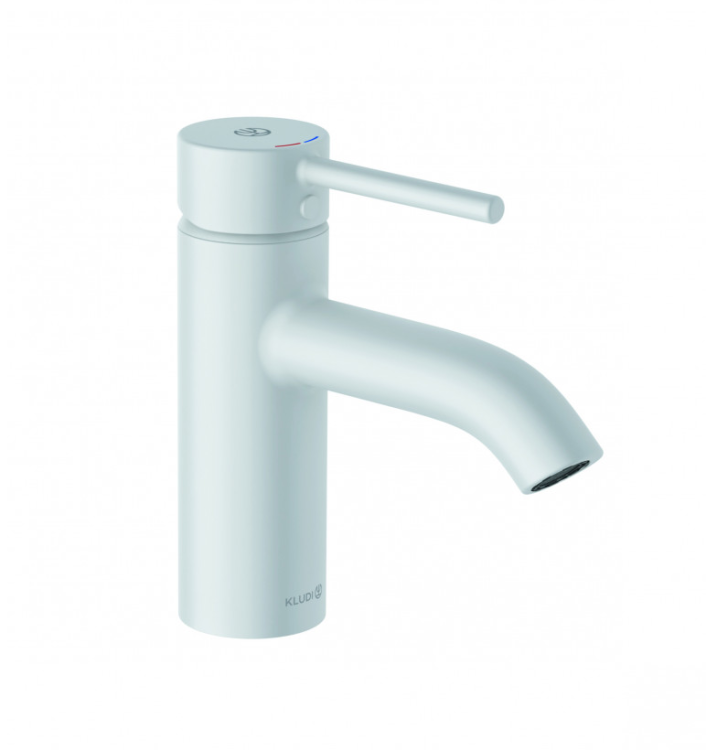 Смеситель для раковины Kludi BOZZ белый матовый 382665376