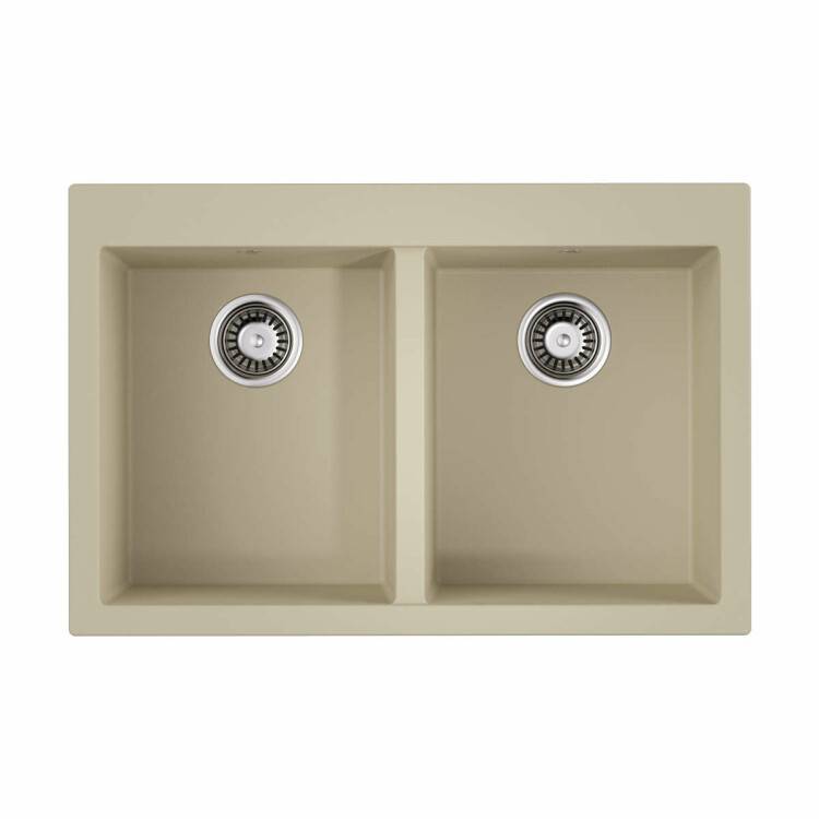 Кухонная мойка OMOIKIRI Bosen 80-2 800x530 мм 2 чаши ваниль 4993837
