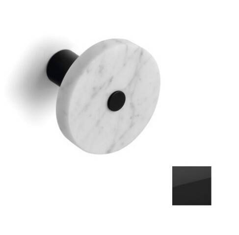 Крючок для ванной Bertocci Cararino 110x110x80 мм черный мрамор/черный матовый 12444110800