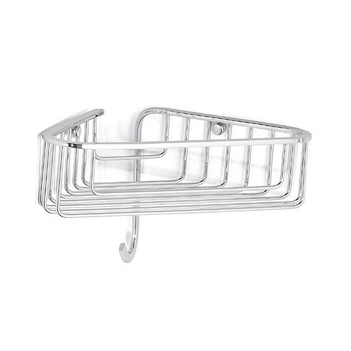 Полка-решетка Bertocci Complements 220x220x70 мм с крючком хром 10401600000