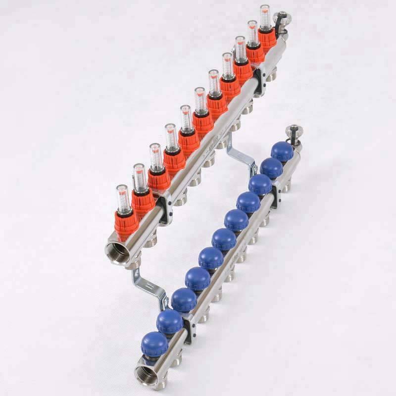 Коллекторная группа Uni-Fitt серия E 1x3/4 EK 11 выходов с расходомерами 440E4311