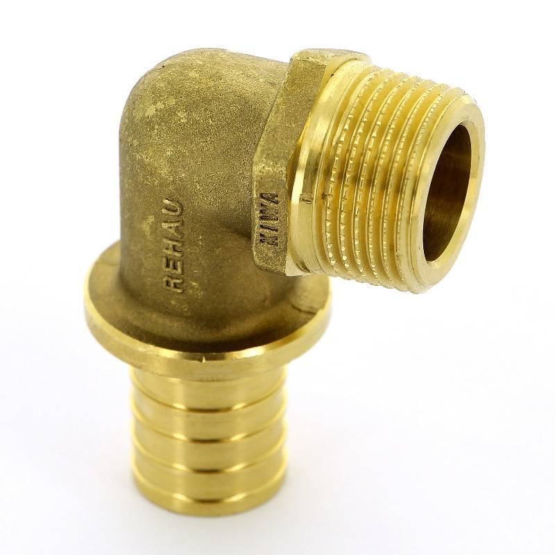 Угольник с наружной резьбой REHAU RAUTITAN MX 20x3/4 латунь 11375451001
