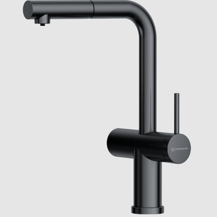 Смеситель для кухни Omoikiri Karatsu-S сталь вороненая 4994613