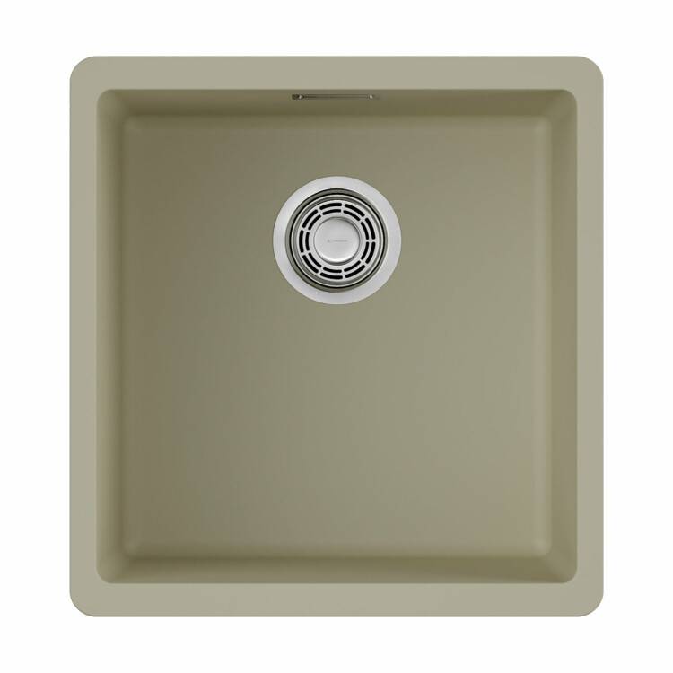 Мойка кухонная OMOIKIRI Kata 40-U под столешницу 400х420 мм ваниль 4993394