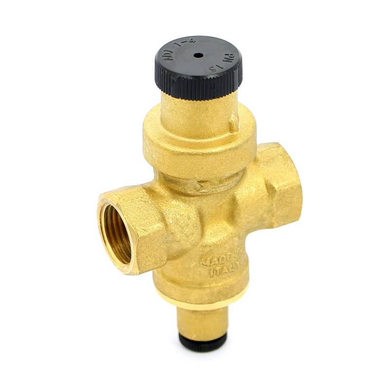 Редуктор давления UNI-FITT ВВ 1/2 латунный под радиальный манометр 202G2140