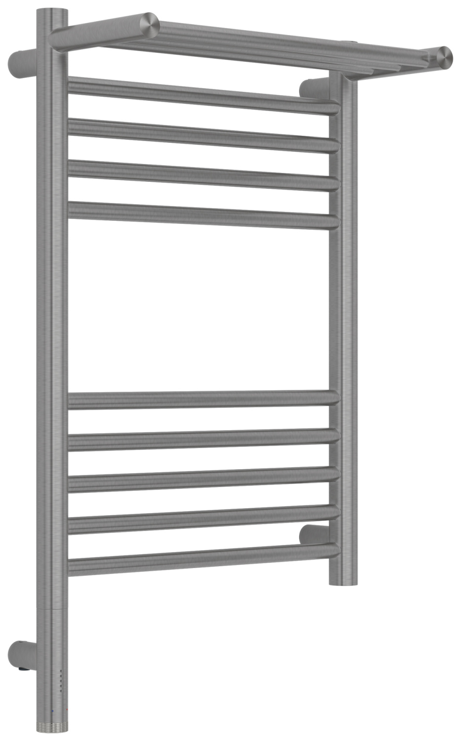 Полотенцесушитель электрический Сунержа Богема 3.1 с 1 полкой 400x600 мм левый сатин браш 071-6006-6040