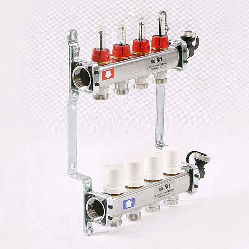 Коллекторная группа Uni-Fitt 415S 1 x 3/4 EK 4 выхода 450I4304