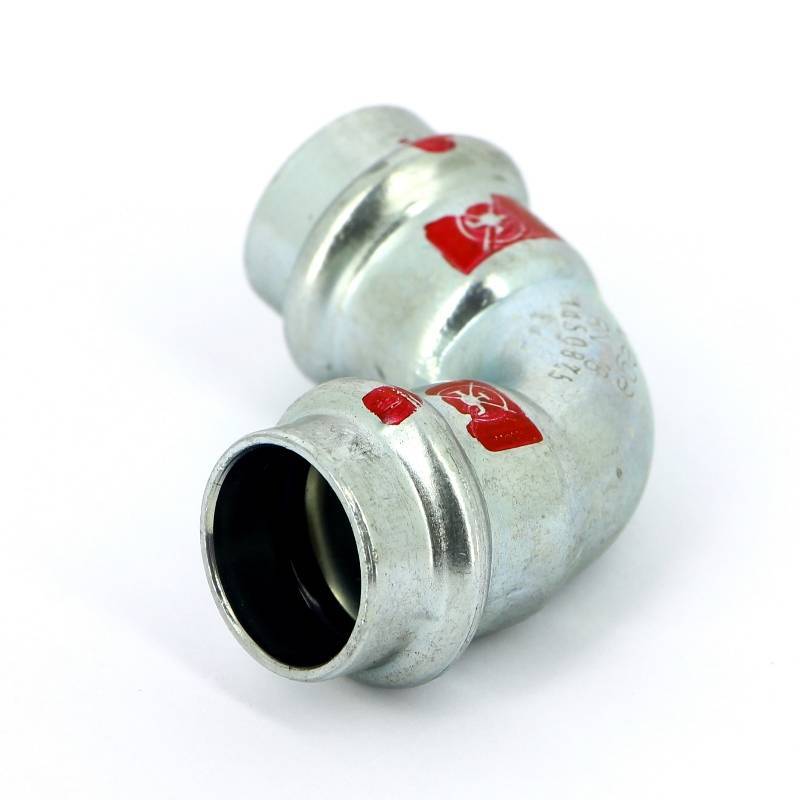 Угол 90° пресс Viega Prestabo оцинкованная сталь 18 мм 558130