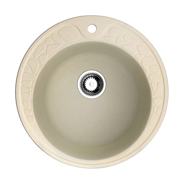 Кухонная мойка Omoikiri Tovada 51-BE Artgranit 51x51 см ваниль 4993363