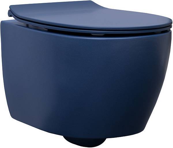 Унитаз подвесной безободковый Allen Brau Fantasy 51x36.3 см индиго 4.11004.ID