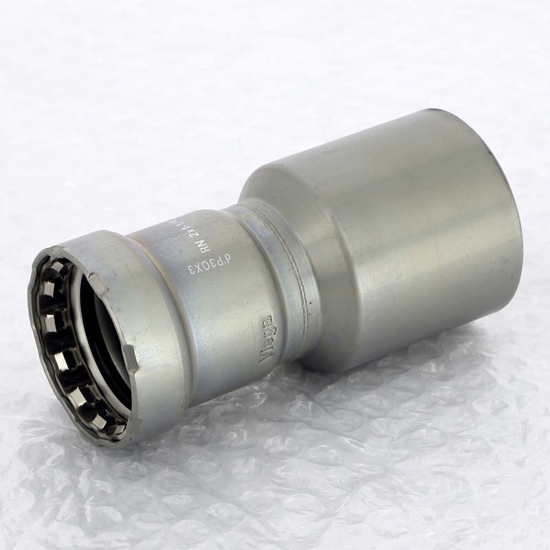 Муфта-вставка пресс Viega Megapress 2x1 1/4 оцинкованная сталь 695521