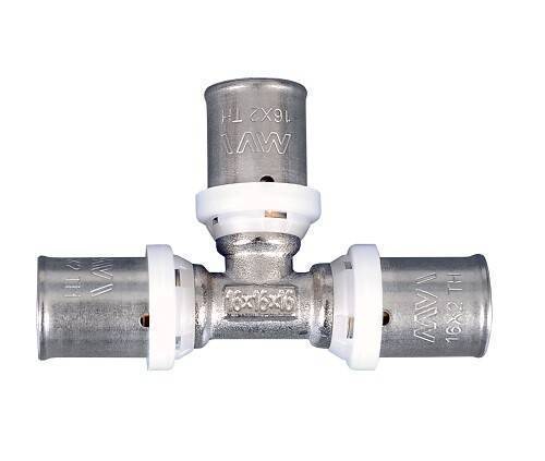 Тройник равнопроходной Comap SkinPress 26 мм пресс латунь PF54006