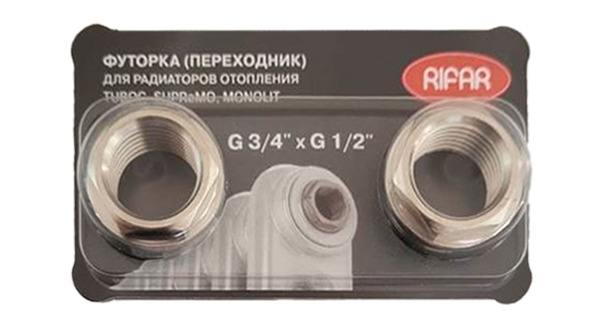 Комплект футорок Rifar Tubog G 3/4 x 1/2 2 шт FG34xG12