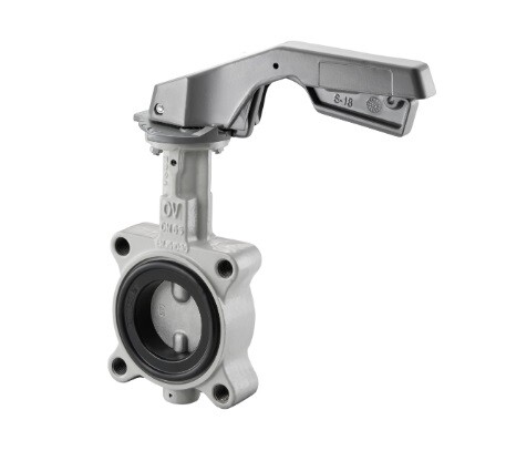 Затвор дисковый поворотный Tecofi Lug PN16 DN100 с рычагом чугун 1048453