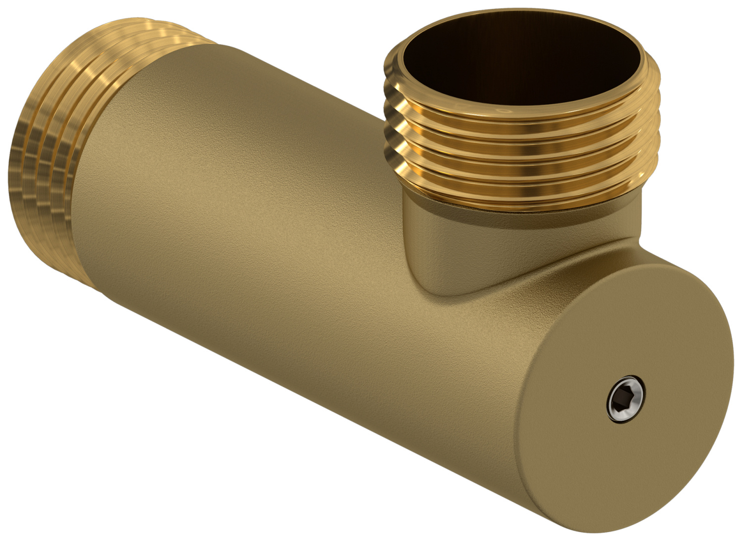 Уголок переходной с клапаном Сунержа НР G 1 / НР G 1 золото матовое 032-1523-1010