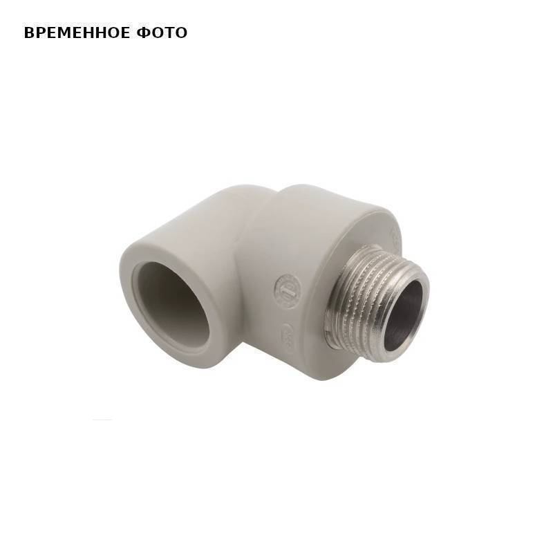 Угольник 90° AlcaPipe 32 мм x 1 НР PPR с металлической резьбой AB216032001