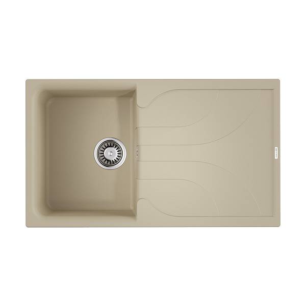 Кухонная мойка Omoikiri Yasugata 86-BE Tetogranit 86x50 см ваниль 4993869