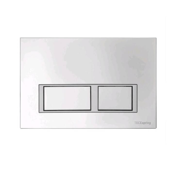 Панель смыва для унитаза TECE TeceSpring V хром матовый/хром глянцевый 9940201