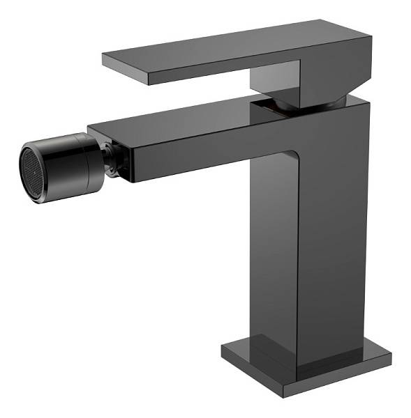 Смеситель для биде Boheme Qubic графит глянцевый 476-SGM