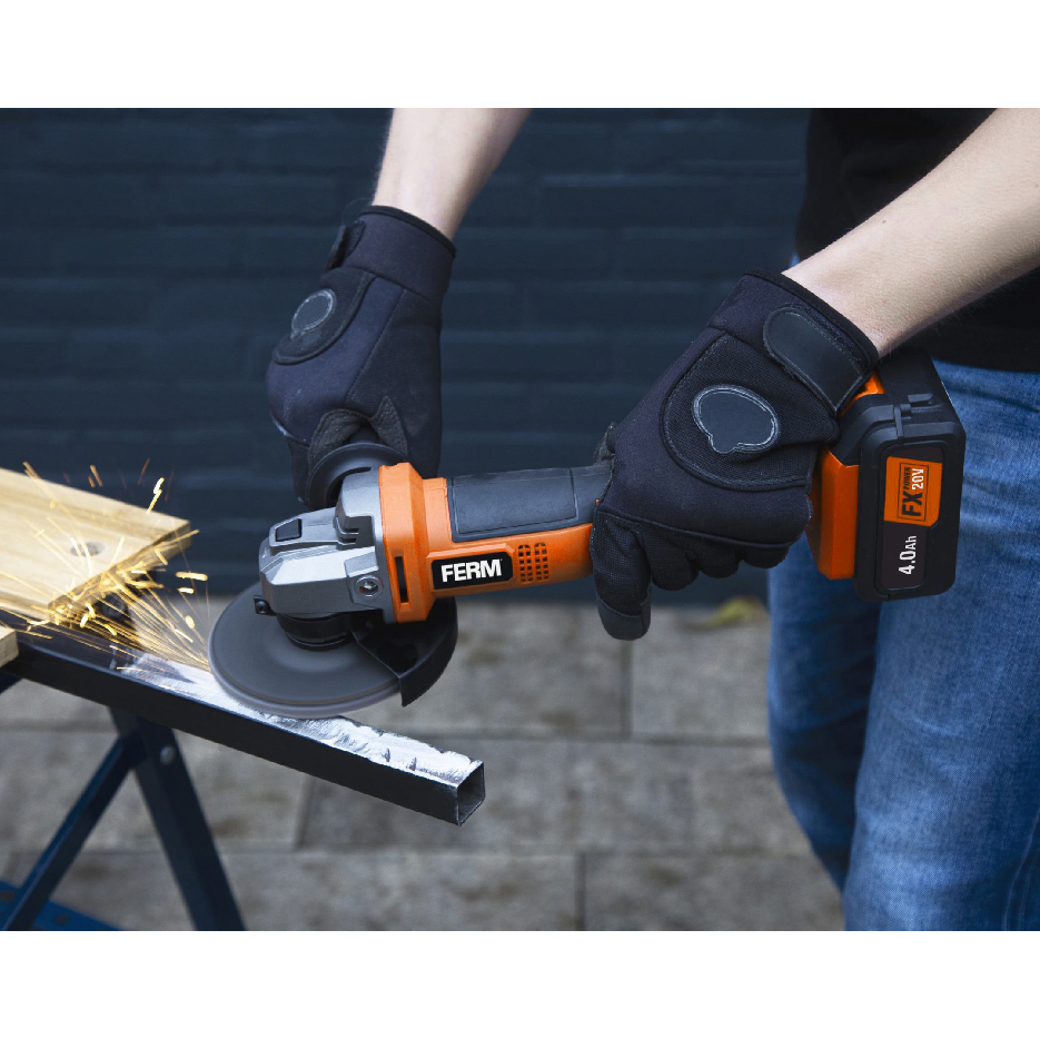 Аккумуляторная угловая шлифовальная машина FERM AGM 20 В 115 мм AGM