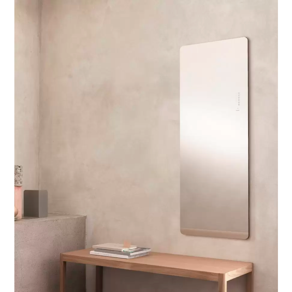 Полотенцесушитель электрический Lazzarini E-Mirror 700 Вт белый прямой 5219