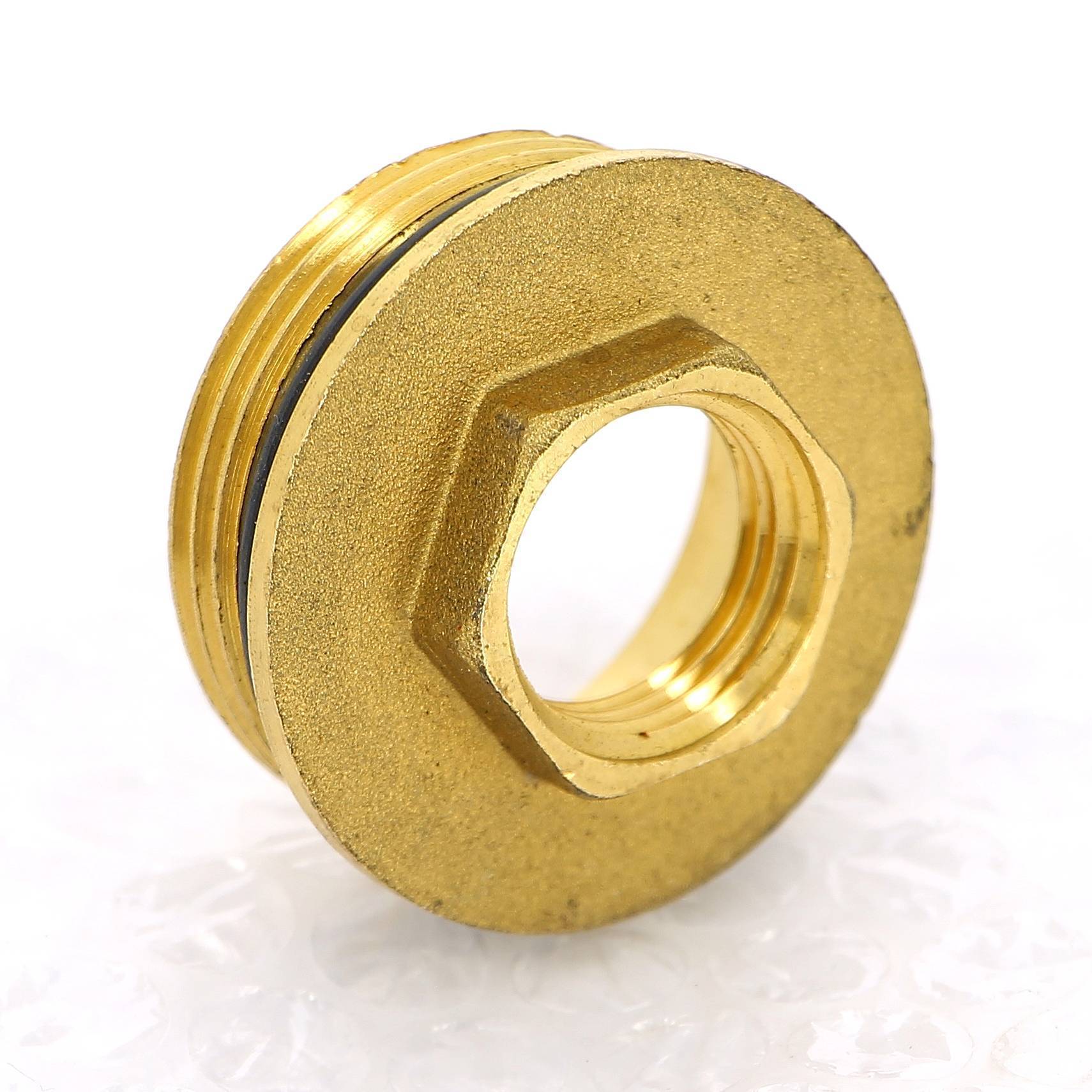 Переходник НВ латунный для торца коллектора Tiemme 1 1/4 x 1/2 1950017