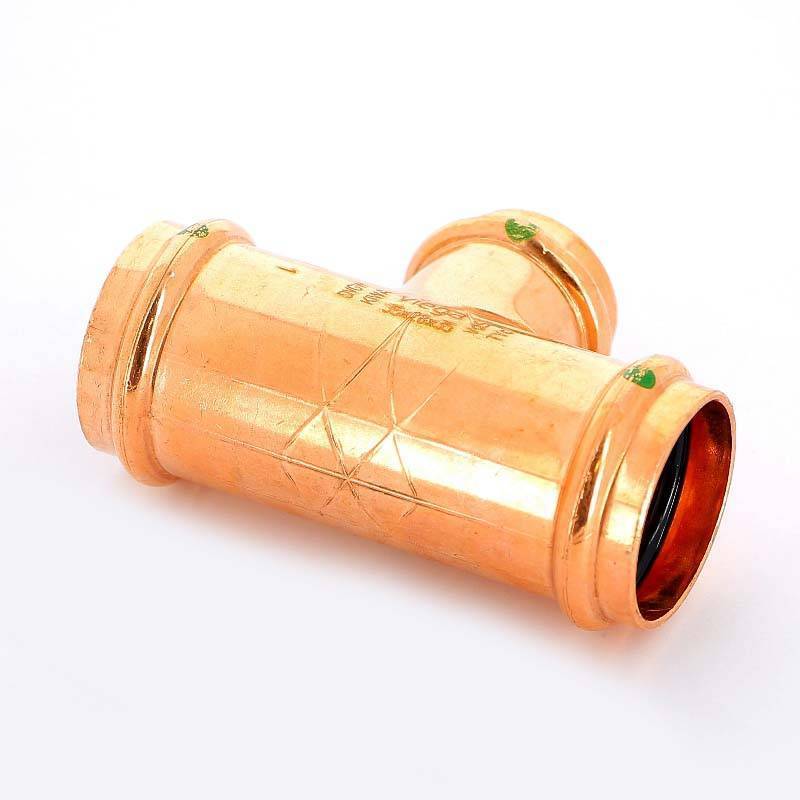 Тройник пресс медный Viega Profipress 35x28x35 мм 292041