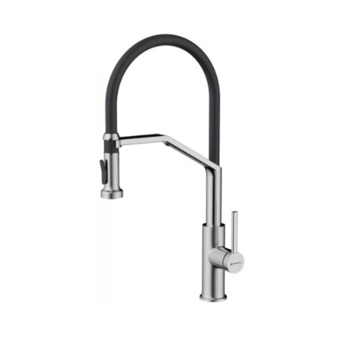 Смеситель для кухни OMOIKIRI Makkari 2 Plus-SB нержавеющая сталь/черный 4994494