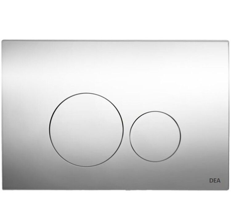 Клавиша смыва DEA Design двойной смыв 236х152 мм хром DD3732CR