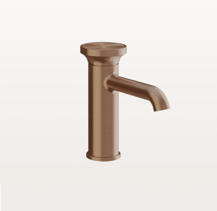 Смеситель для раковины Gessi Origini однорычажный Copper Brushed PVD 66002-708