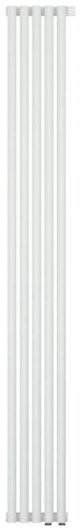 Дизайн-радиатор Сунержа Эстет-00 2-трубный 1800x225 мм 5 секций нижнее подключение EU50 белый матовый 30-0322-1805