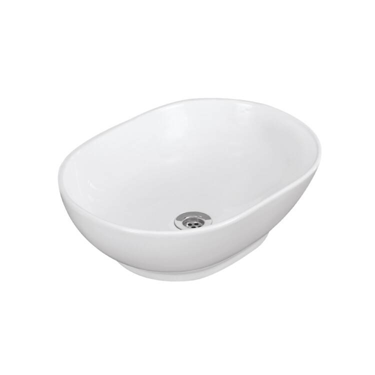 Раковина накладная Jaquar Solo 485x370x150 мм белая SLS-WHT-6901