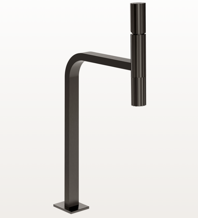 Смеситель для раковины Gessi Incastri на раковину Black Metal Brushed PVD 75204707