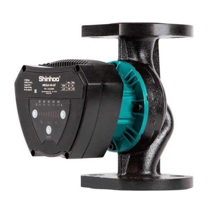 Насос циркуляционный энергосберегающий Shinhoo MEGA 32-12 с гайками 71121004