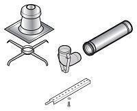 Набор для подсоединения жесткой дымовой трубы De Dietrich 80 мм DY717