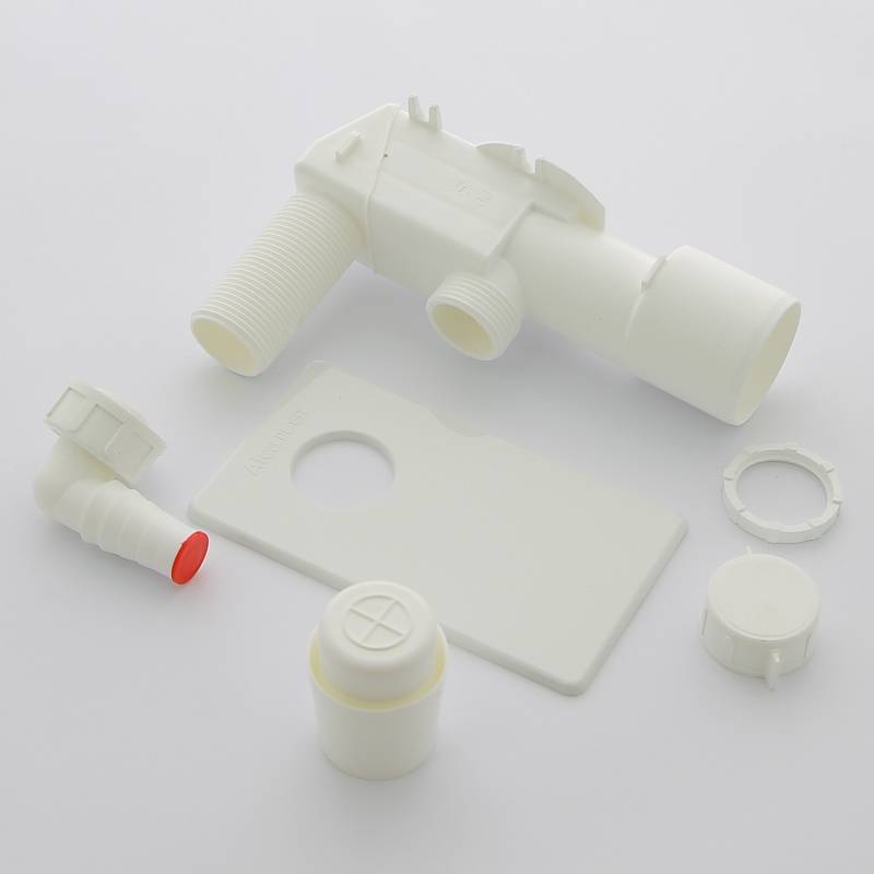 Сифон для стиральной машины Alcaplast скрытого монтажа пластиковый белый APS4