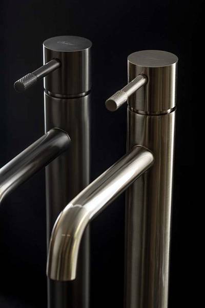 Смеситель для раковины Boheme Uno высокий nickel brush 462-NB