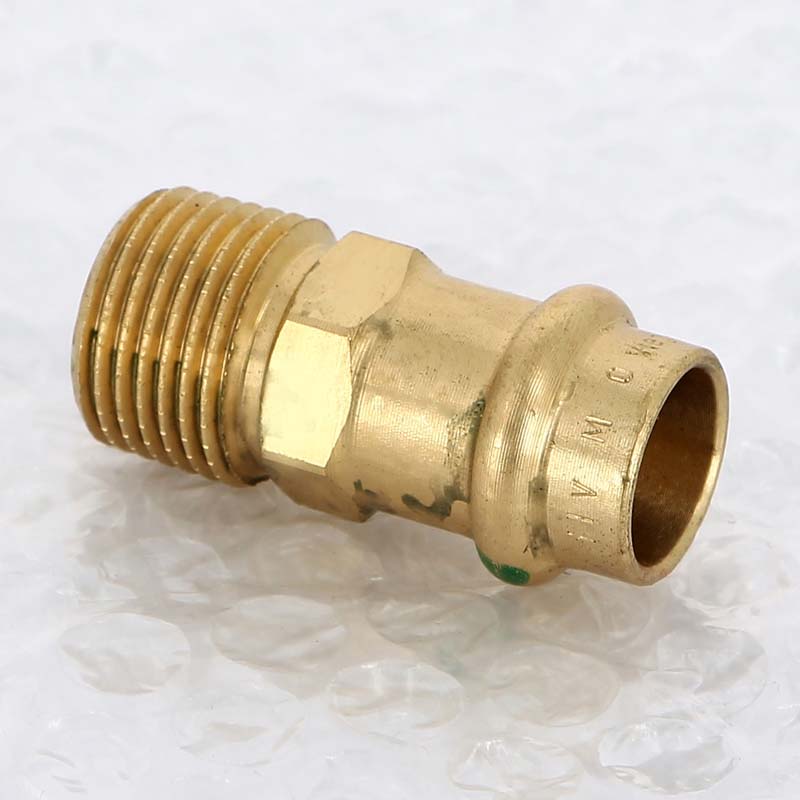 Муфта переходная пресс-Н Viega Sanpress бронза 15x1/2 105044