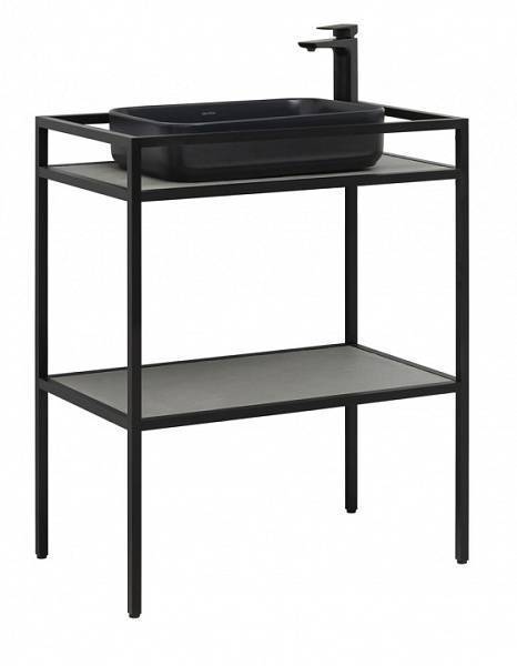 Консоль под раковину Allen Brau Liberty 75 см напольная черный 1.33002.BB