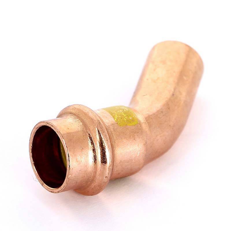 Угол-вставка 45° пресс Viega Profipress G 15 мм медь 345679