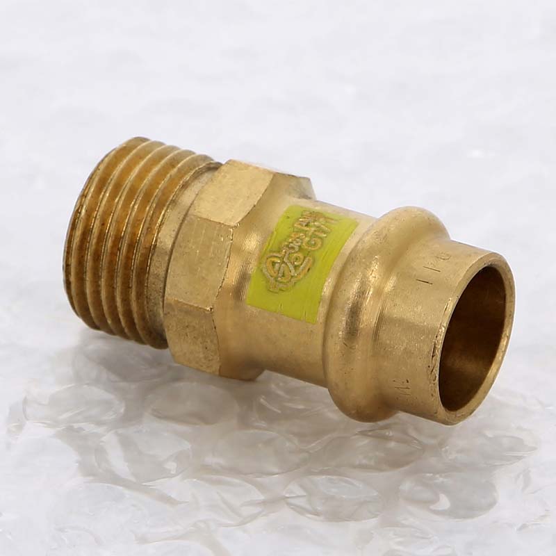 Муфта пресс с наружной резьбой Viega Profipress G 15 мм х 1/2 бронза 346126