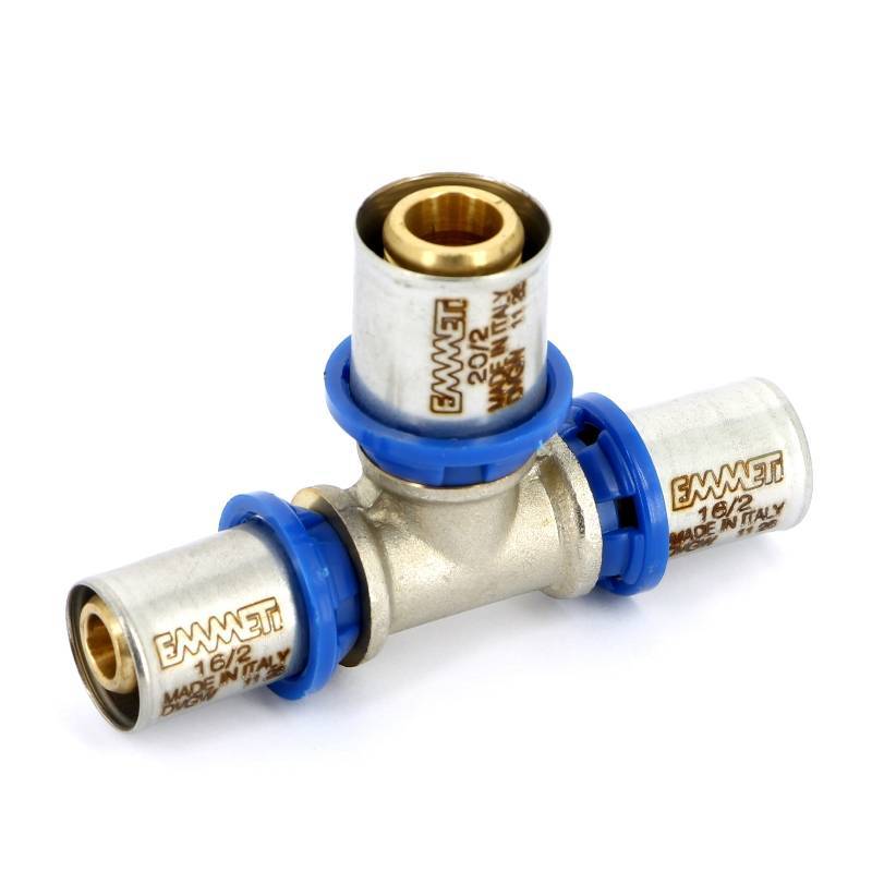 Тройник пресс EMMETI 16х20х16 мм 28101396