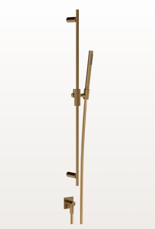 Душевой гарнитур, Gessi, Inverso Diamantato, цвет-Deep Bronze Brushed PVD