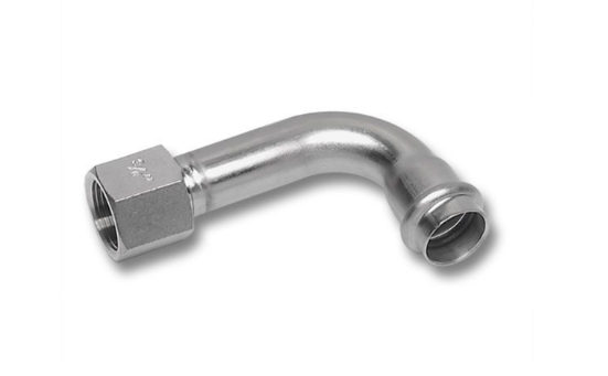 Отвод Sanha NiroPress 90° ВПр-ВР 28x1 мм нержавеющая сталь 316L 69002G281
