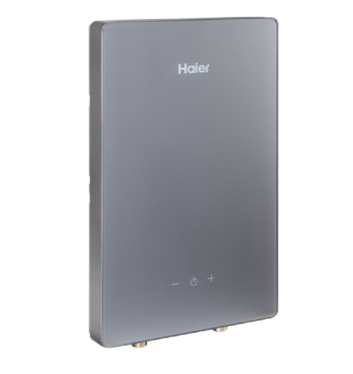 Водонагреватель электрический, Haier, проточный, GRACE-EI9, с электронным управлением и сухим ТЭНом, цвет-Серый сапфир