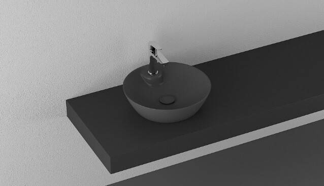 Раковина ISVEA SistemaY Soft 450х450х120 мм антрацит матовый 10SY65045SV2C