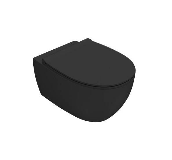 Унитаз подвесной Globo 4ALL 360x540 мм черный матовый MDS03AR