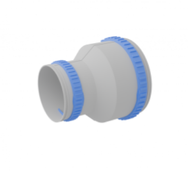 Муфта соединительная-переход Flexag 110-75 мм серая FLS110-75