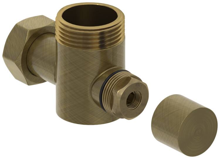 Вентиль угловой Сунержа под шестигранник G 1 x 3/4 состаренная бронза 05-1300-0134