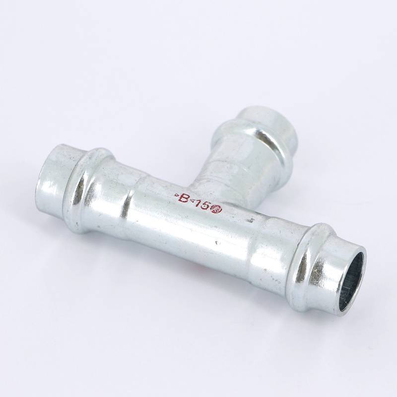 Тройник пресс IBP 15 мм оцинкованная сталь PC5130 0151515